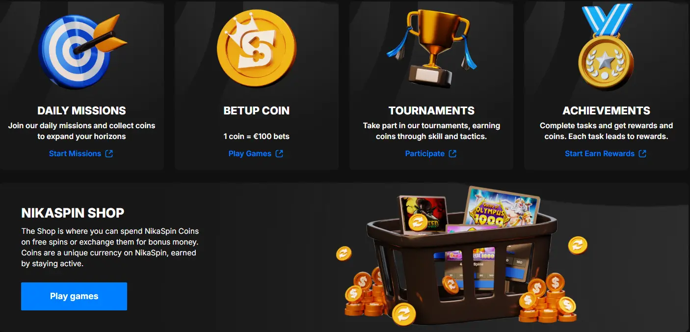NikaSpin Rewards